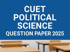 CUET Political Science Question Paper 2025